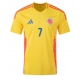 Columbia Luis Diaz #7 Tricou Fotbal Replică Copa America 2024 Barbati Acasa